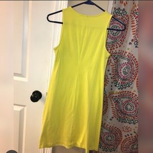Bright neon yellow dress